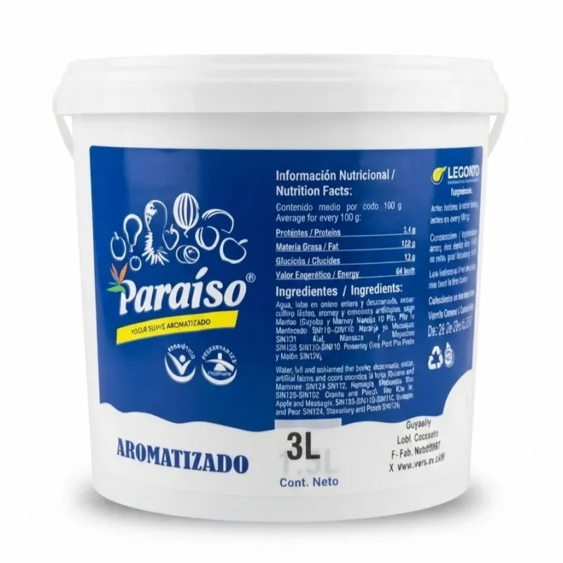 Yogurt probiótico sabor guayaba (3 lt)