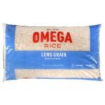 Paquete de arroz de grano largo Omega (1 kg)
