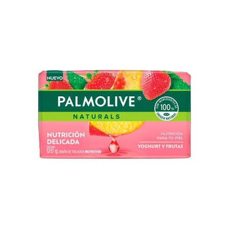jabón palmolive de yogurt y fresa Jabón Palmolive de Yogurt y Fresa (100g-3.5OZ) - Imagen 1