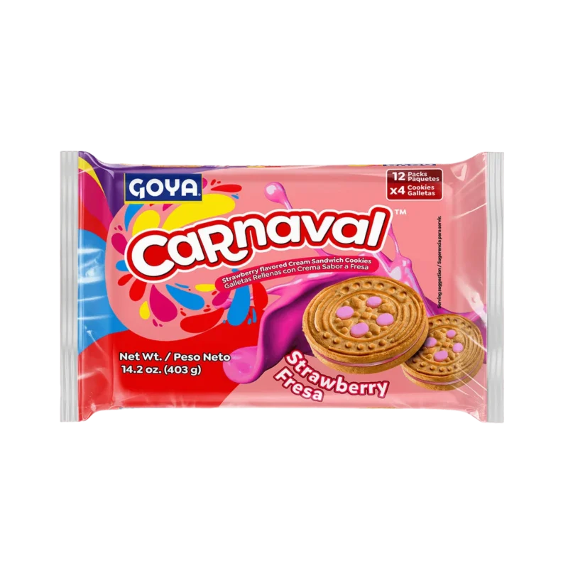 Paquete grande de Galletas carnaval de fresa
