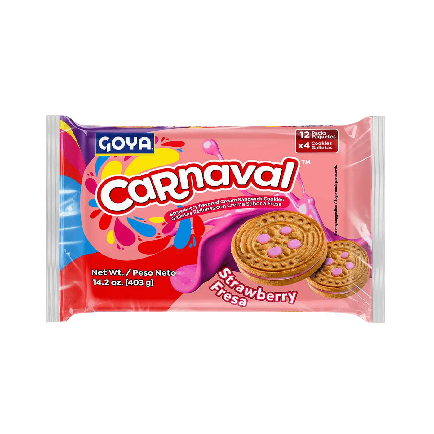 Paquete grande de Galletas carnaval de fresa: imagen 1